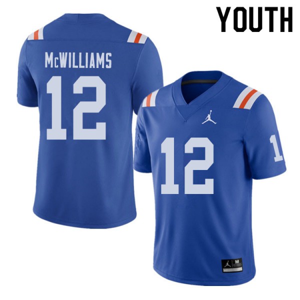 Jordan Brand Youth #12 C.J. McWilliams Florida Gators Throwback Alternate College Football Jersey